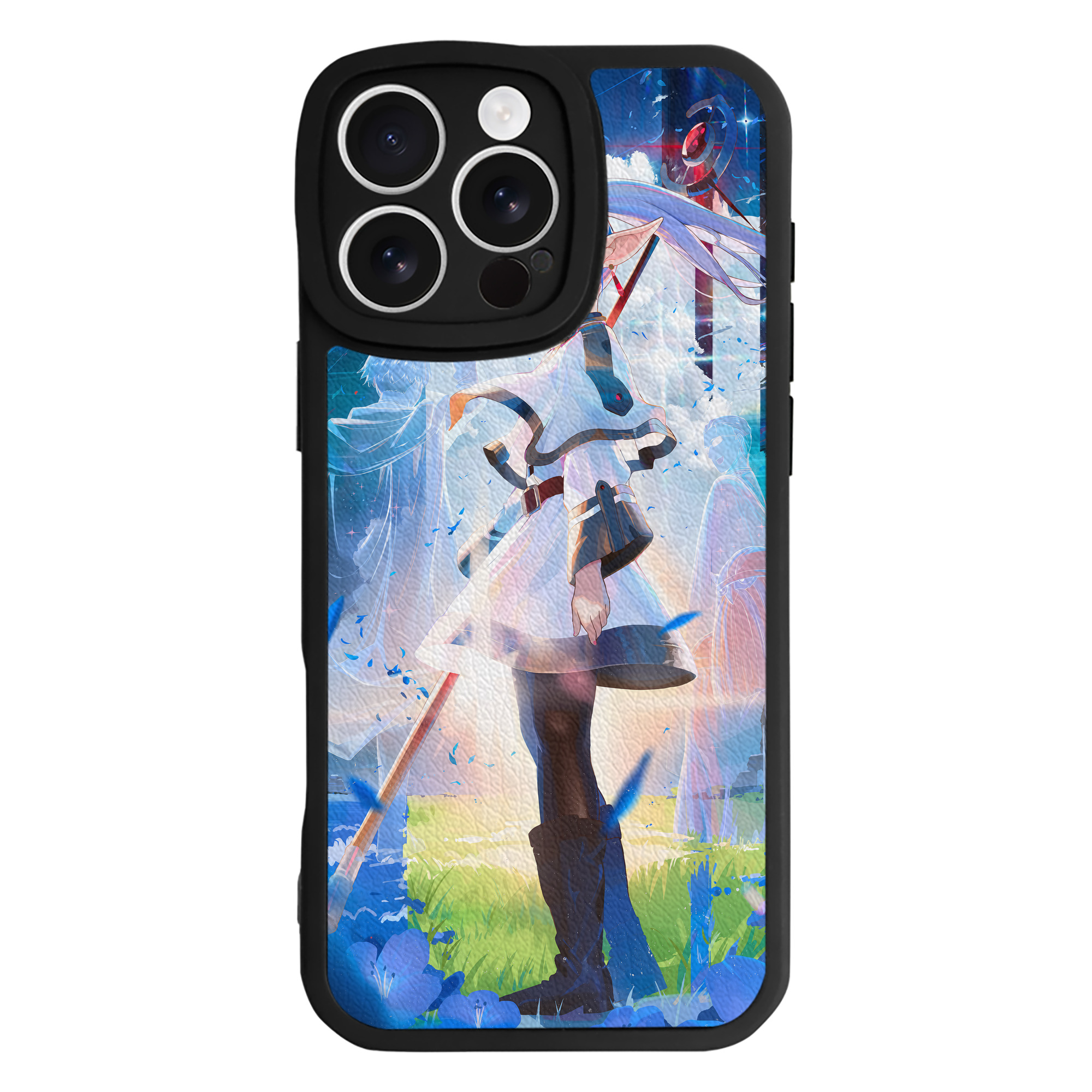 （画像用） 葬送のフリーレン Frieren 【iPhone 16シリーズ対応】シリコンスマホケース（レザー調） 材質：シリコン